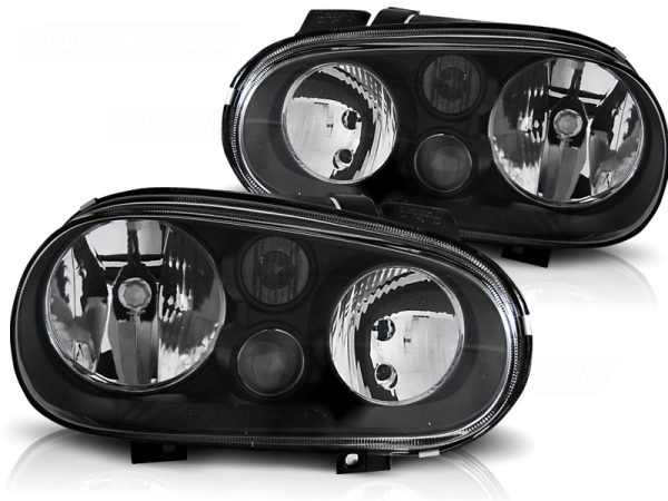 Frontlykter VW Golf 4 09.97-09.03 Black