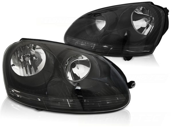 Frontlykter VW Golf 5 10.03-09 Black