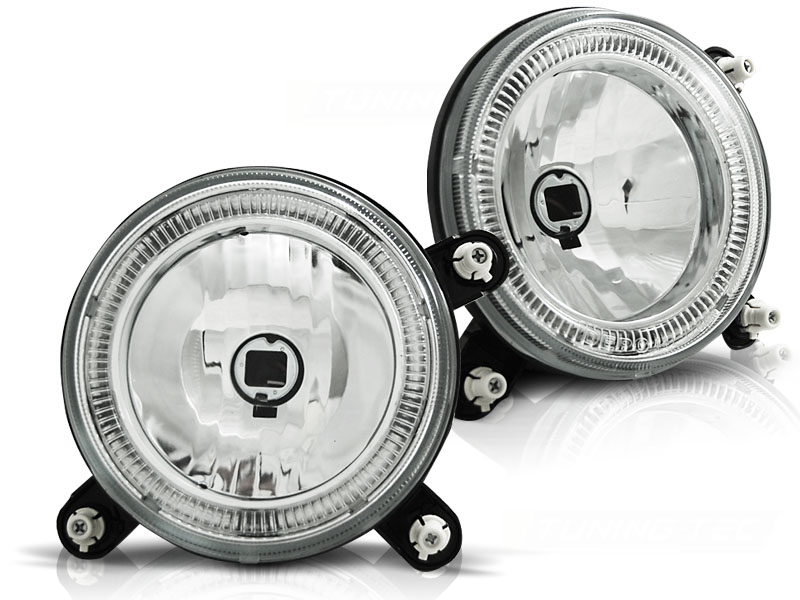 Frontlykter VW Golf 1 / Golf 2 Angel Eyes Chrome - Bilde 2