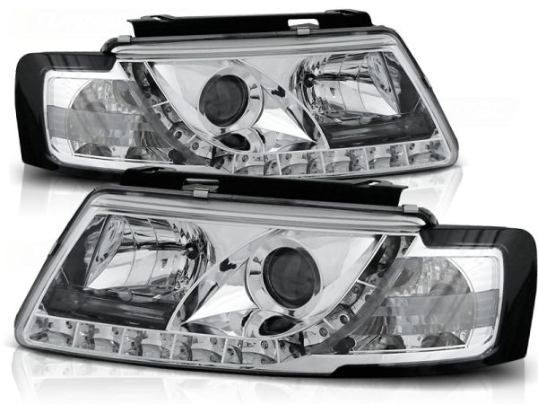 Frontlykter VW Passat B5 3B 11.96-08.00 Daylight Chrome