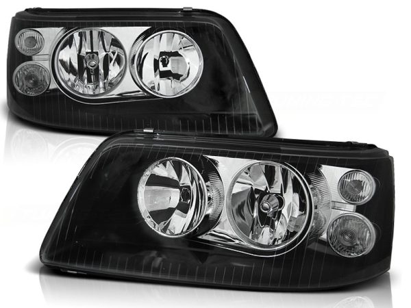 Frontlykter VW T5 04.03-08.09 Black