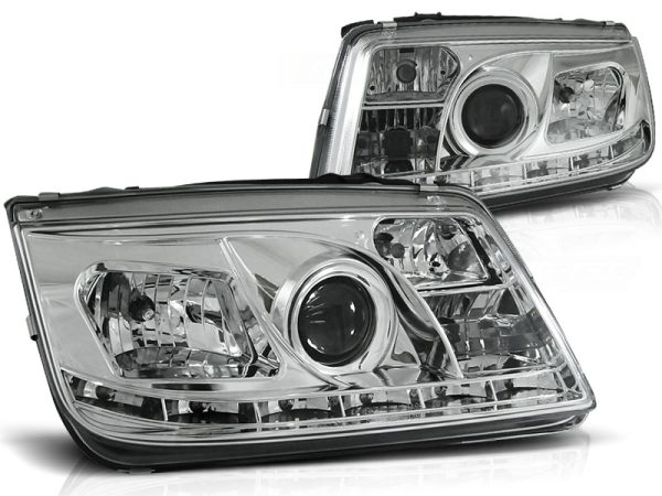 Frontlykter VW Bora 09.98-05.05 Daylight Chrome - Bilde 2