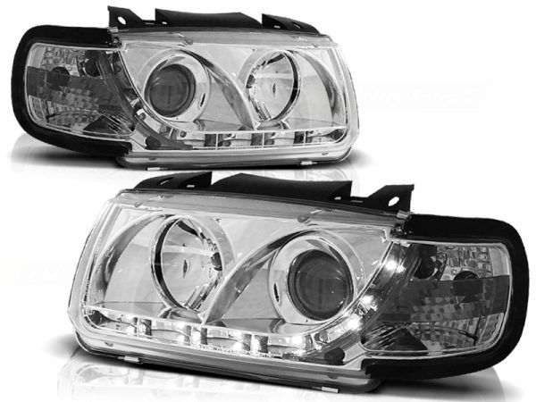 Frontlykter VW Polo 6N 10.94-09.99 Hatchback Daylight Chrome