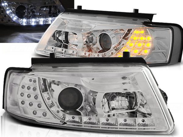 Frontlykter VW Passat B5 11.96-08.00 Daylight Chrome