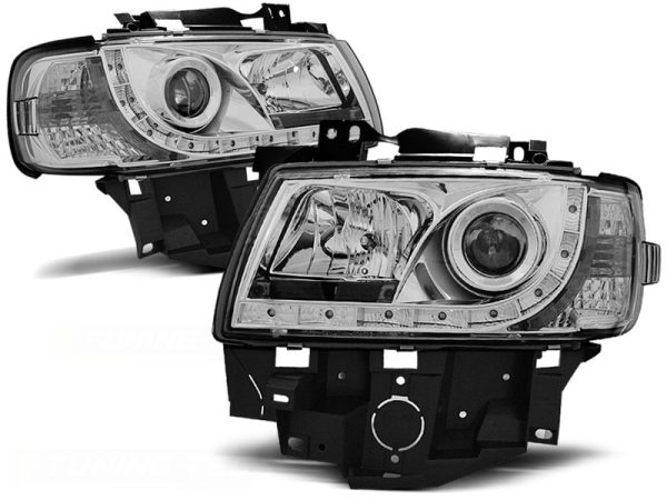 Frontlykter VW T4 08.96-03.03 BUS Daylight Chrome - Bilde 2
