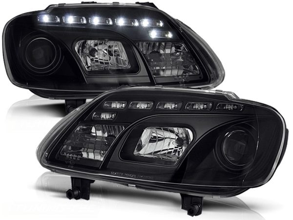Frontlykter VW Touran 02.03-10.06 / Caddy Daylight Black - Bilde 2