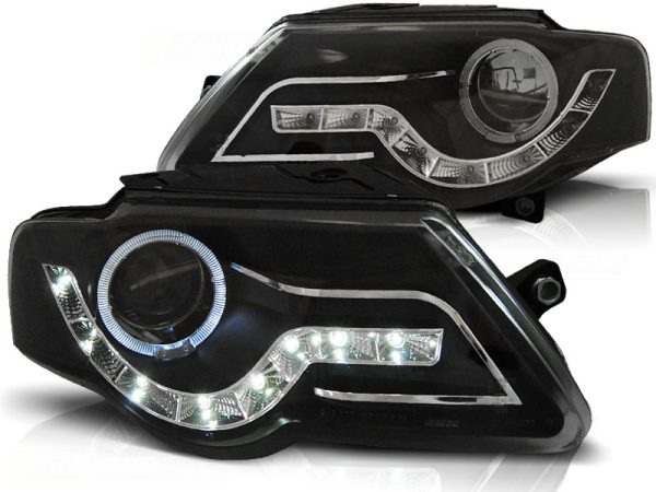 Frontlykter VW Passat B6 3C 03.05-10 Daylight Black - Bilde 2