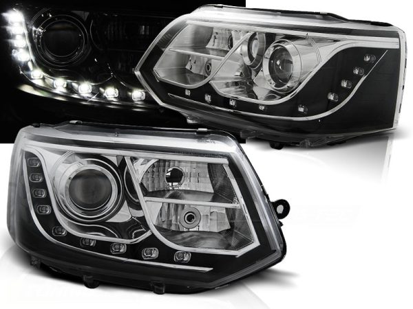 Frontlykter VW T5 2010-2015 True Drl Chrome