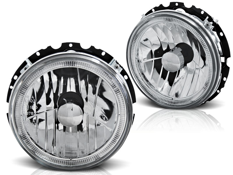 Frontlykter VW Golf 1 05.74-07.83 Angel Eyes Chrome - Bilde 2