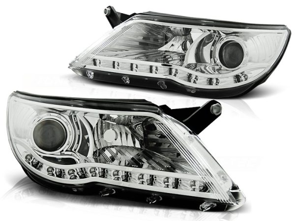 Frontlykter VW Tiguan 10.07-11 Daylight Chrome - Bilde 2