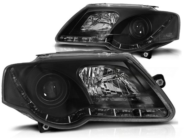 Frontlykter VW Passat B6 3C 03.05-10 True Drl Black - Bilde 2