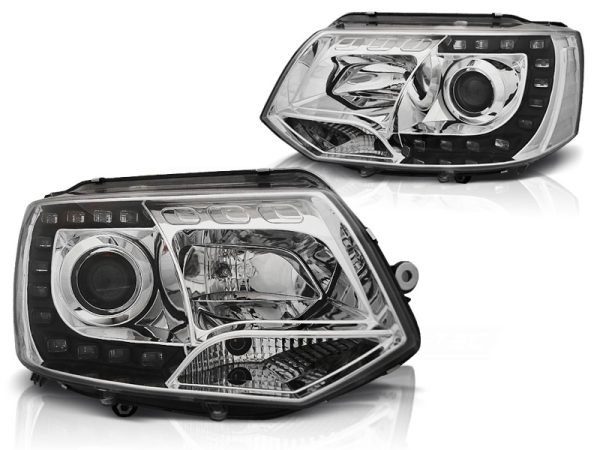 Frontlykter VW T5 2010-2015 True Drl Chrome - Bilde 2