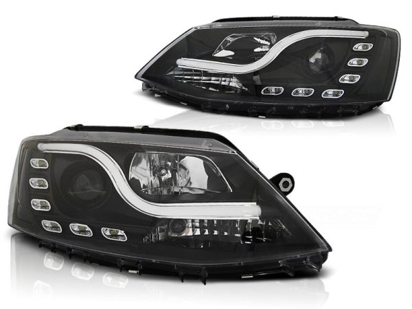 Frontlykter VW Jetta VI 1.11-18 Tube Light Drl Black - Bilde 2