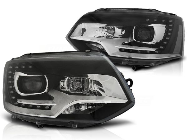 Frontlykter VW T5 2010-15 True Drl Black - Bilde 2