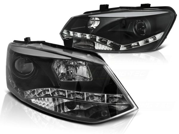 Frontlykter VW Polo 6R 09-03.14 True Drl Black - Bilde 2