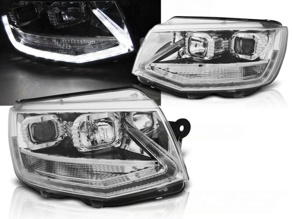 Frontlykter VW T6 15-19 True Drl Chrome