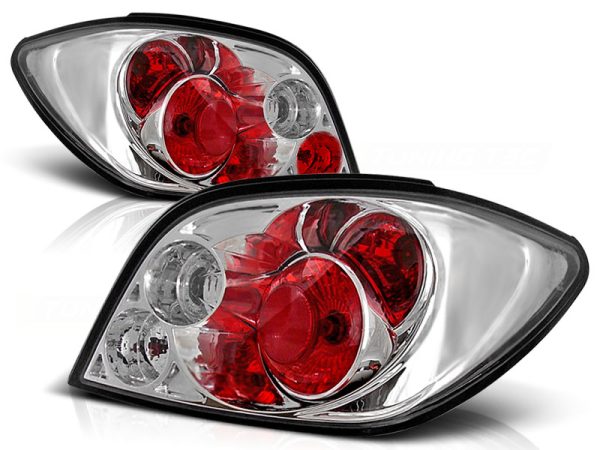 Baklykter Peugeot 307 04.01-07 Chrome