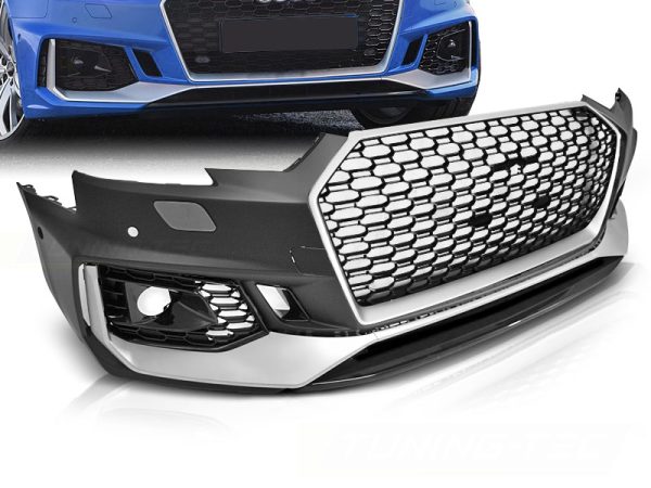 Støtfanger Audi A4 B9 08.15-19 Sport Silver Black