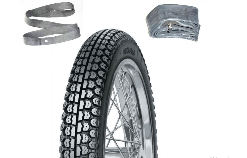 MC Dekk Mitas H03 3.00-18 Med Slange og Felgbånd