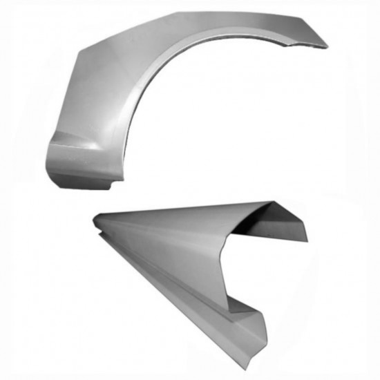 Reparasjonsplate Terskel Med Bakskjerm Alfa Romeo GT 03-10 Venstre Sett - Bilde 2