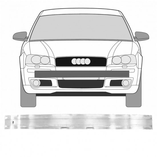 Frontfangerbjelke Audi A3 03-12