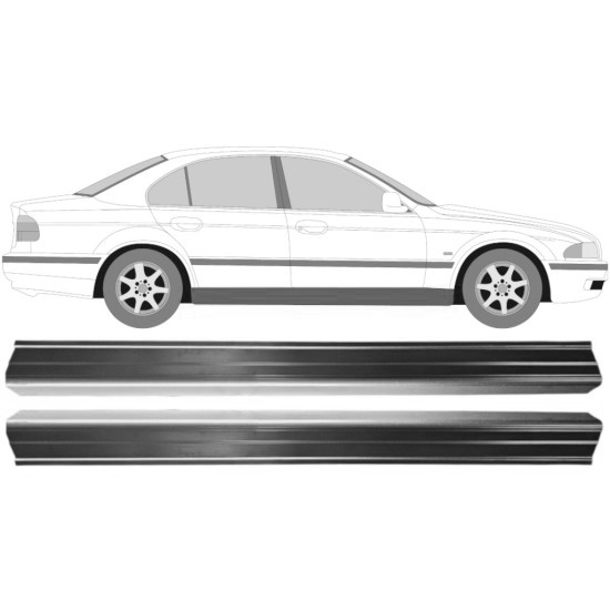 Reparasjonsplate Terskel BMW 5 E39 96-04 Venstre/Høyre Sett