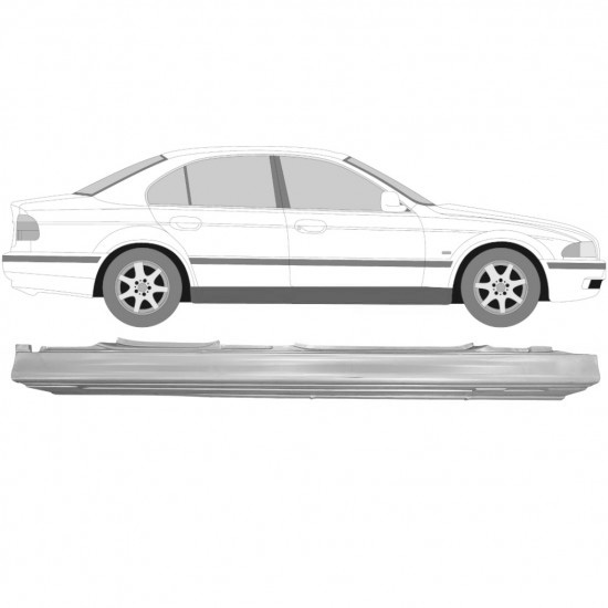 Terskel BMW 5 E39 96-04 Kombi Venstre Med Sedan Høyre Sett - Bilde 6