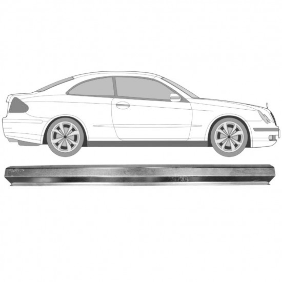 Reparasjonsplate Terskel Mercedes CLK W209 02-10 Venstre = Høyre