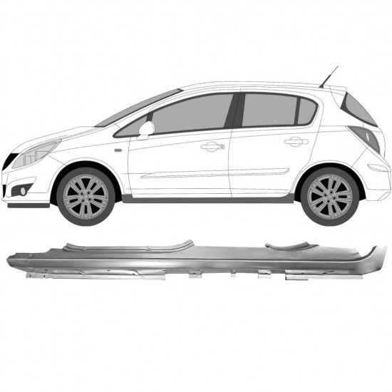 Terskel Opel Corsa D 2006-2015 Venstre