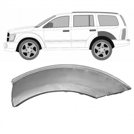 Reparasjonsplate Bakskjerm Dodge Durango 2003-2008 Venstre