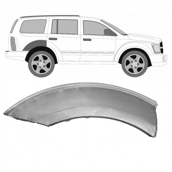 Reparasjonsplate Bakskjerm Dodge Durango 2003-2008 Høyre