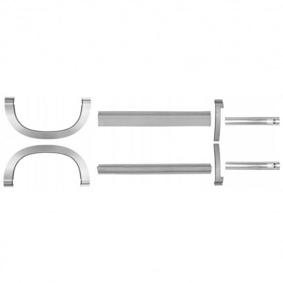 Reparasjonsplate Terskel Med Bakreskjerm Fiat Ducato / Peugeot Boxer 94-06 / MWB Sett - Bilde 2