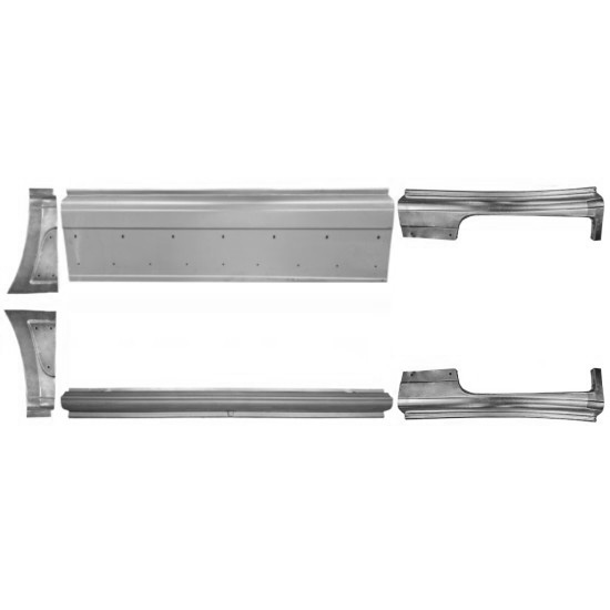 Sett Med Reparasjonsplater Fiat Ducato 06-14 Venstre+Høyre - Bilde 2