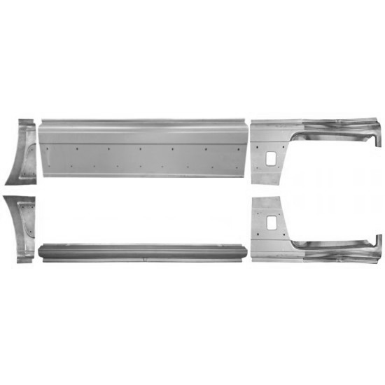 Sett Med Reparasjonsplater Fiat Ducato 06-14 Venstre+Høyre - Bilde 2