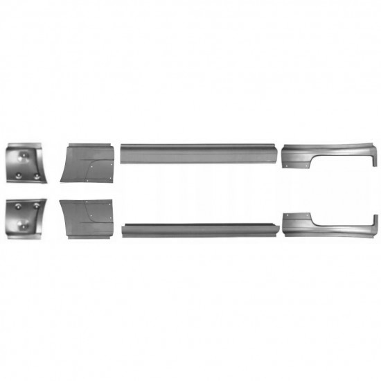 Reparasjonsplate Terskel Fiat Ducato / Peugeot Boxer 2006- Venstre+Høyre Sett - Bilde 2