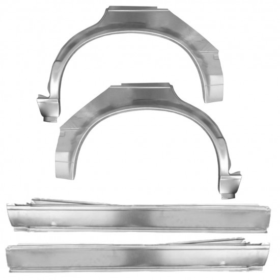 Reparasjonsplate Terskel Med Bakskjerm BMW 3 E30 82-97 Sett - Bilde 2