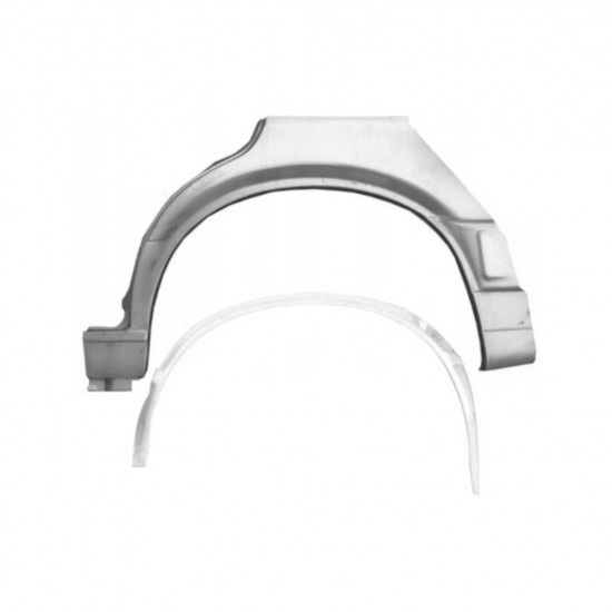 Reparasjonsplate Bakskjerm BMW 3 E30 87-94 Venstre Sett - Bilde 2