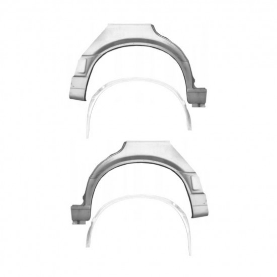 Reparasjonsplate Bakskjerm BMW 3 E30 87-94 Sett - Bilde 2