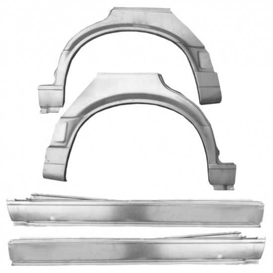 Reparasjonsplate Terskel Med Bakskjerm BMW 3 E30 87-94 Sett - Bilde 2