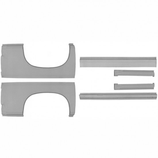 Reparasjonsplate Terskel Med Bakreskjerm Fiat Ducato / Peugeot Boxer 94-06 SWB Sett - Bilde 2