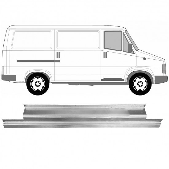 Reparasjonsplate Fordør Indre Fiat Ducato / C25 / J5 81-94 Høyre