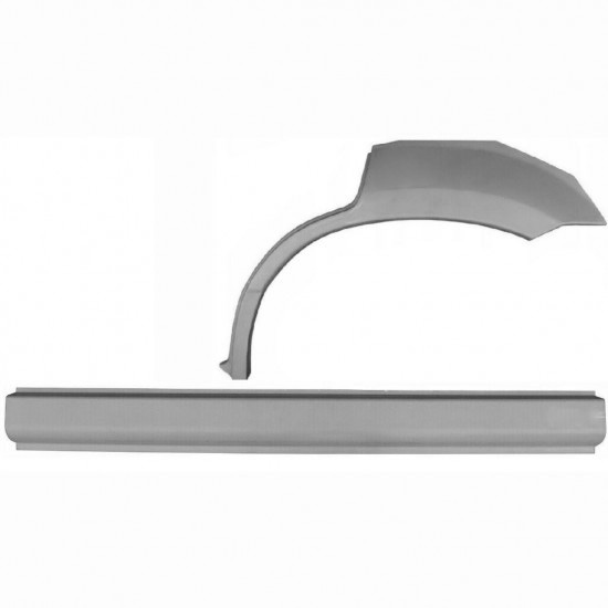 Reparasjonsplate Terskel Med Bakskjerm Ford Maverick 2001-2008 Venstre Sett - Bilde 2