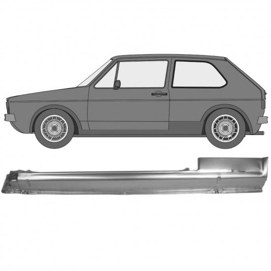 Terskel Volkswagen Golf 1 74-85 Venstre