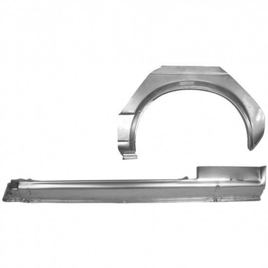 Reparasjonsplate Terskel Med Bakskjerm Volkswagen Golf 1 74-85 Venstre Cabrio Sett - Bilde 2