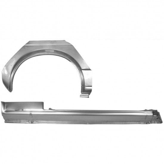 Reparasjonsplate Terskel Med Bakskjerm Volkswagen Golf 1 74-85 Cabrio Høyre Sett - Bilde 2