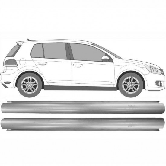 Reparasjonsplate Terskel Volkswagen Golf 6 2008-2013 Venstre = Høyre Sett