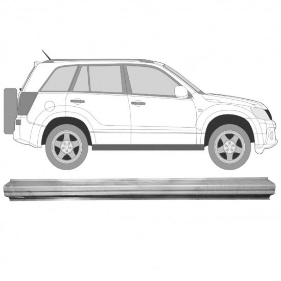 Reparasjonsplate Terskel Suzuki Grand Vitara 2005-2014 Venstre = Høyre