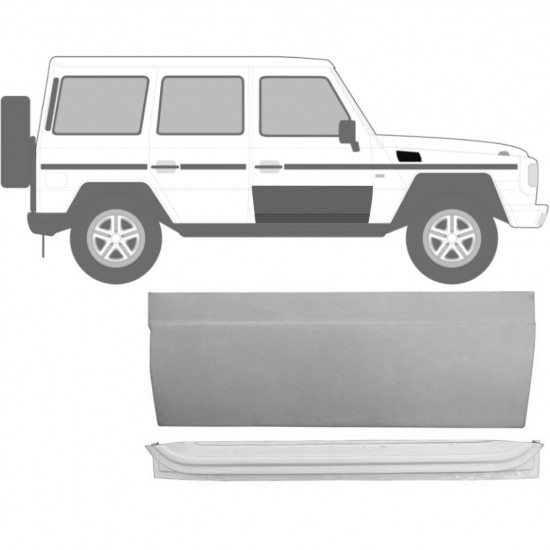Reparasjonsplate For Fordør Mercedes G-Klasse W460 W461 W463 1979- Høyre Sett