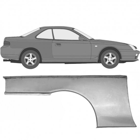 Reparasjonsplate Bakskjerm Honda Prelude 1996-2001 Høyre