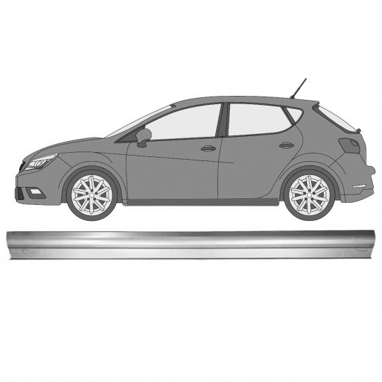 Reparasjonsplate Terskel Seat Ibiza 2008-2017 Venstre